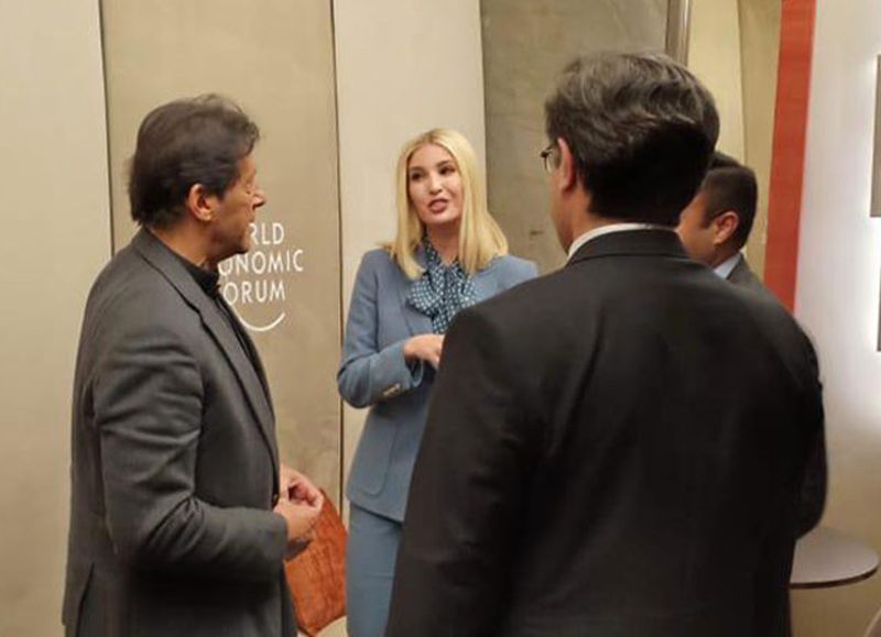 Ivanka Trump meets Prime Minister Imran Khan in Davos